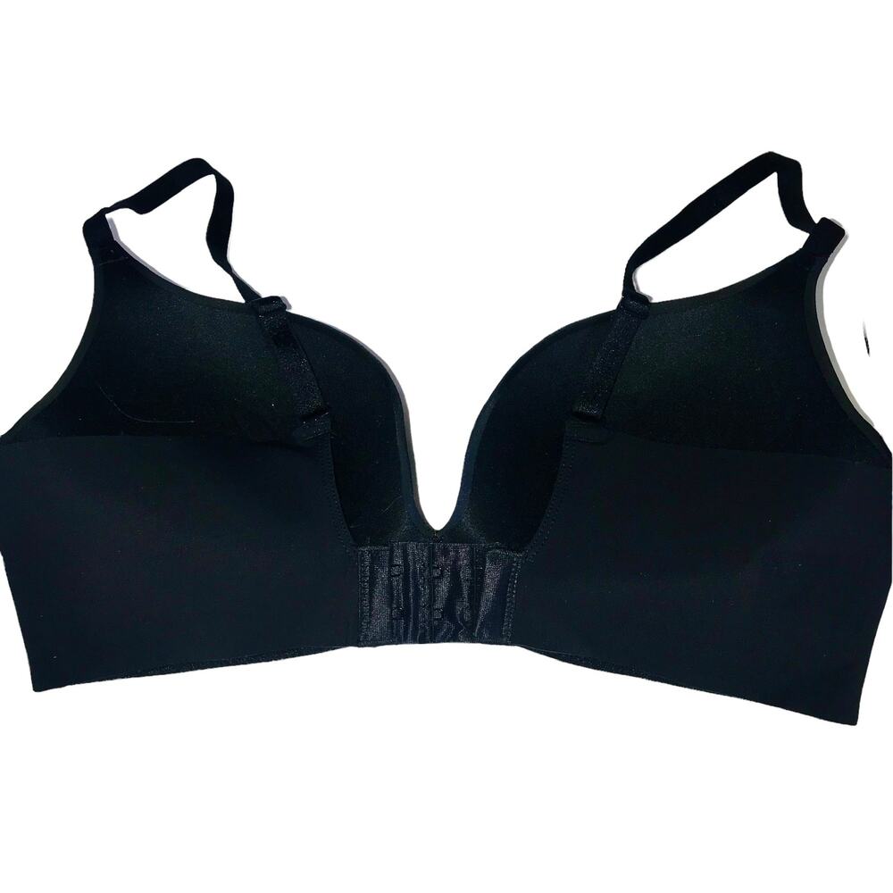Maidenform Black Satin Soft Cup Full Coverage Bra Size 34C - Picture 2 of 3